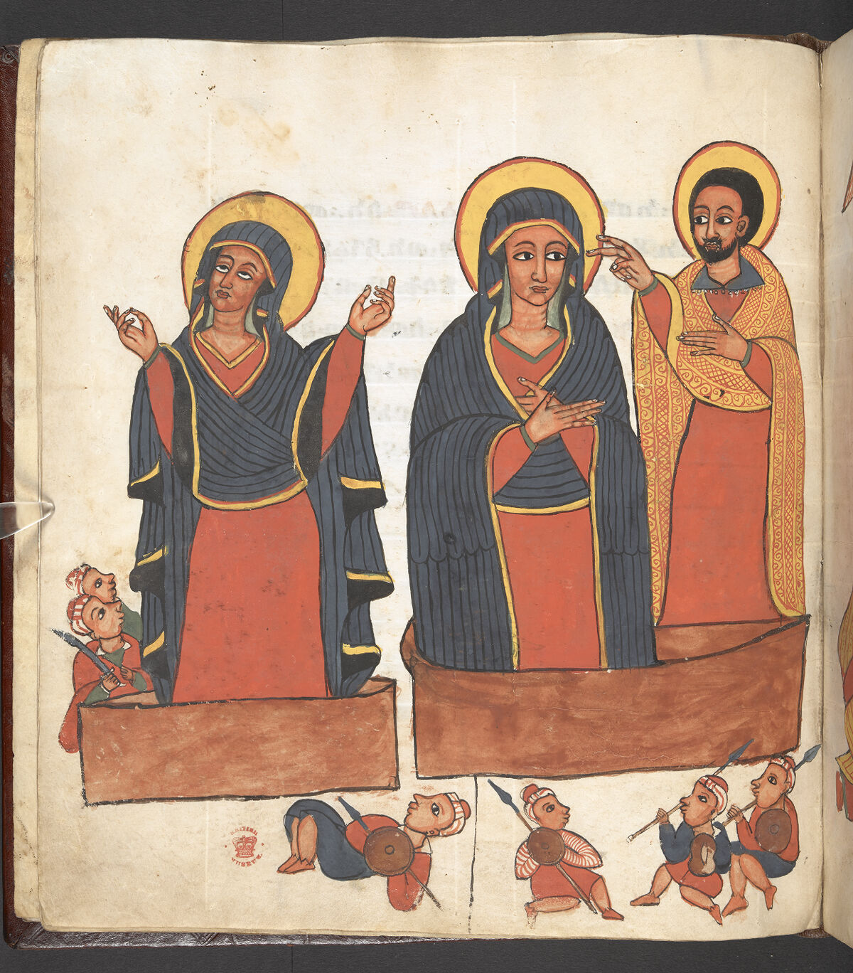 Or 645, f.11v. The British Library catalogue identifies this folio within its art inventory; no additional scene attribution is inferred here.