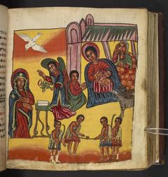 Or 8824, f.13r. The British Library catalogue identifies this folio within its art inventory; no additional scene attribution is inferred here.