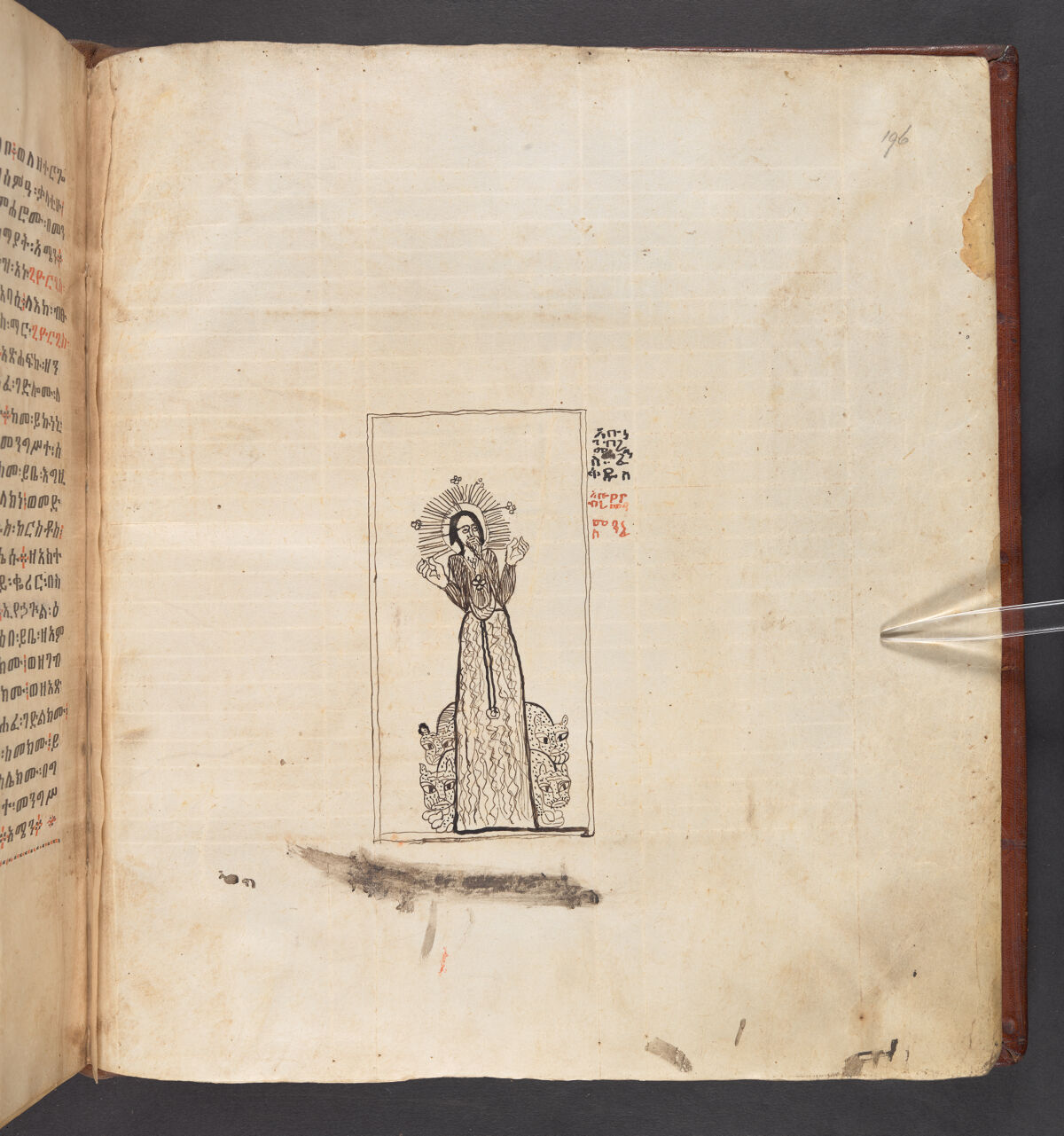 Or 681, f.196r. The British Library catalogue identifies this folio within its art inventory; no additional scene attribution is inferred here.