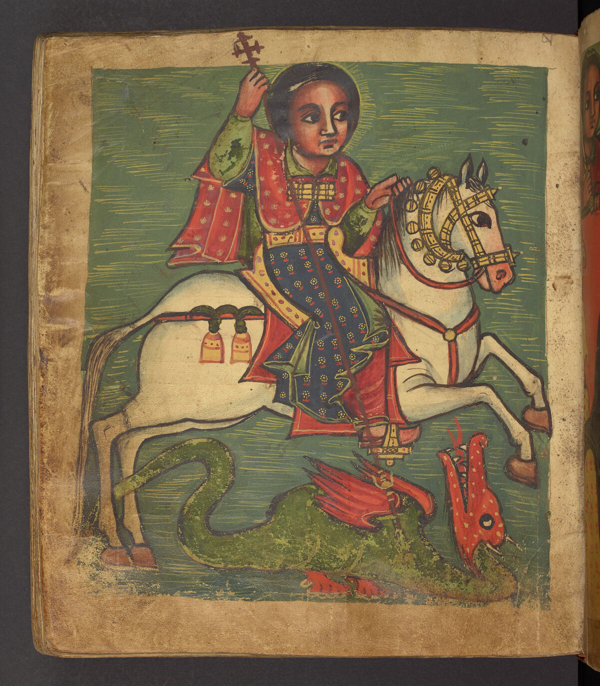 Or 629, f.134v. The British Library catalogue identifies this folio within its art inventory; no additional scene attribution is inferred here.