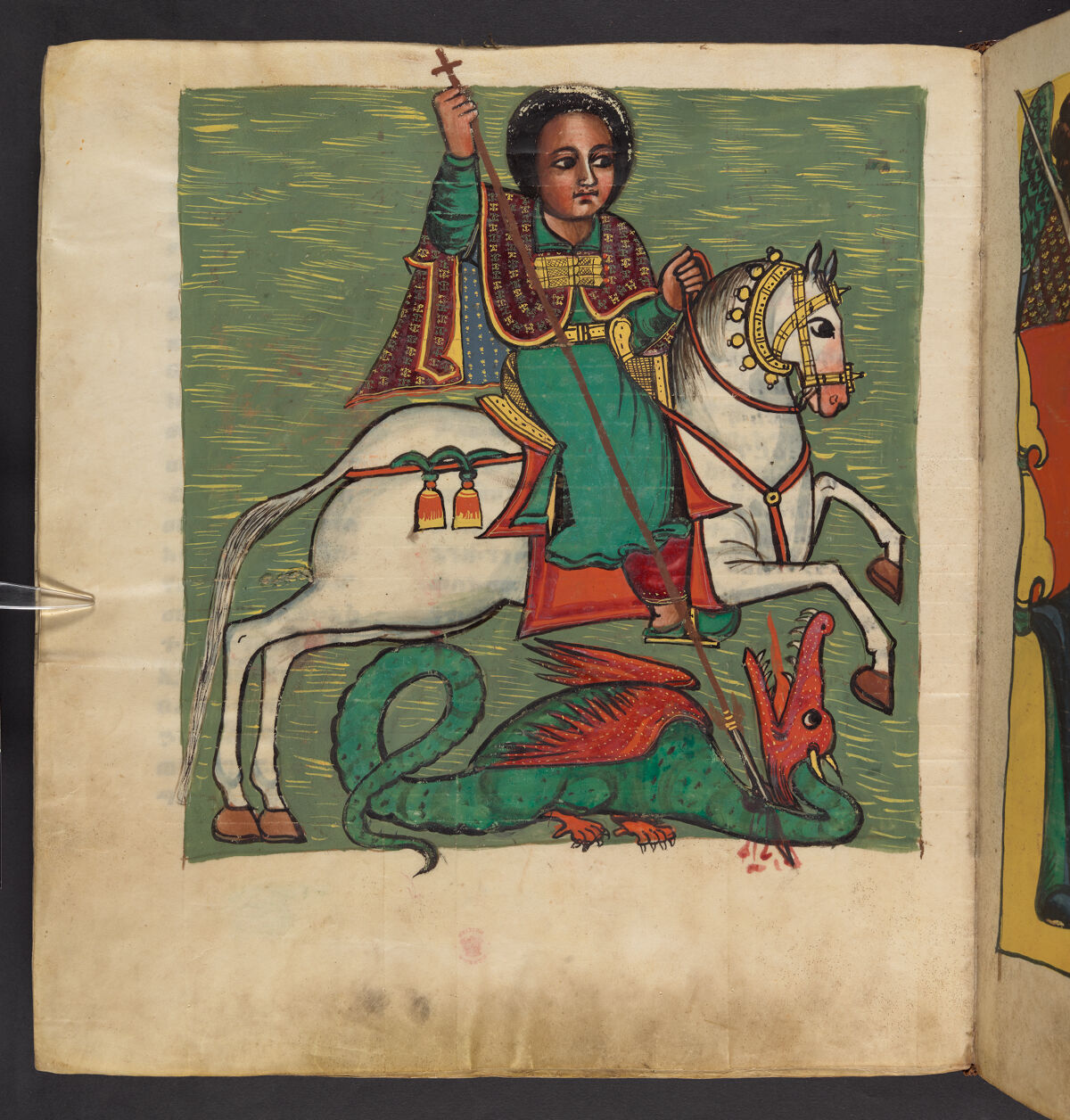 Or 509, f.42v. The British Library catalogue identifies this folio within its art inventory; no additional scene attribution is inferred here.